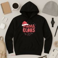 Cute Mama Claus Christmas Lights Hoodie thumb 3