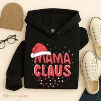 Cute Mama Claus Christmas Lights Hoodie thumb 4