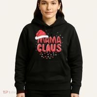 Cute Mama Claus Christmas Lights Hoodie thumb 5
