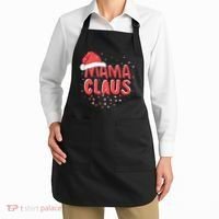Cute Mama Claus Christmas Lights Apron thumb 2