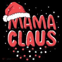 Cute Mama Claus Christmas Lights Button thumb 1