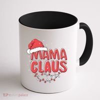 Cute Mama Claus Christmas Lights Coffee Mug thumb 1