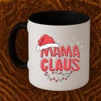 Cute Mama Claus Christmas Lights Coffee Mug thumb 2