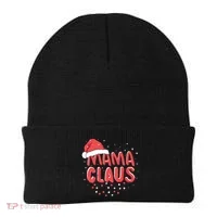 Cute Mama Claus Christmas Lights Beanie thumb 0