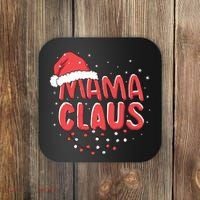 Cute Mama Claus Christmas Lights Coaster thumb 0