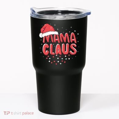 Cute Mama Claus Christmas Lights Tumbler