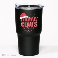 Cute Mama Claus Christmas Lights Tumbler thumb 0