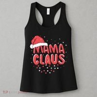 Cute Mama Claus Christmas Lights Women's Tank Top thumb 3