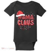 Cute Mama Claus Christmas Lights Baby Bodysuit thumb 0