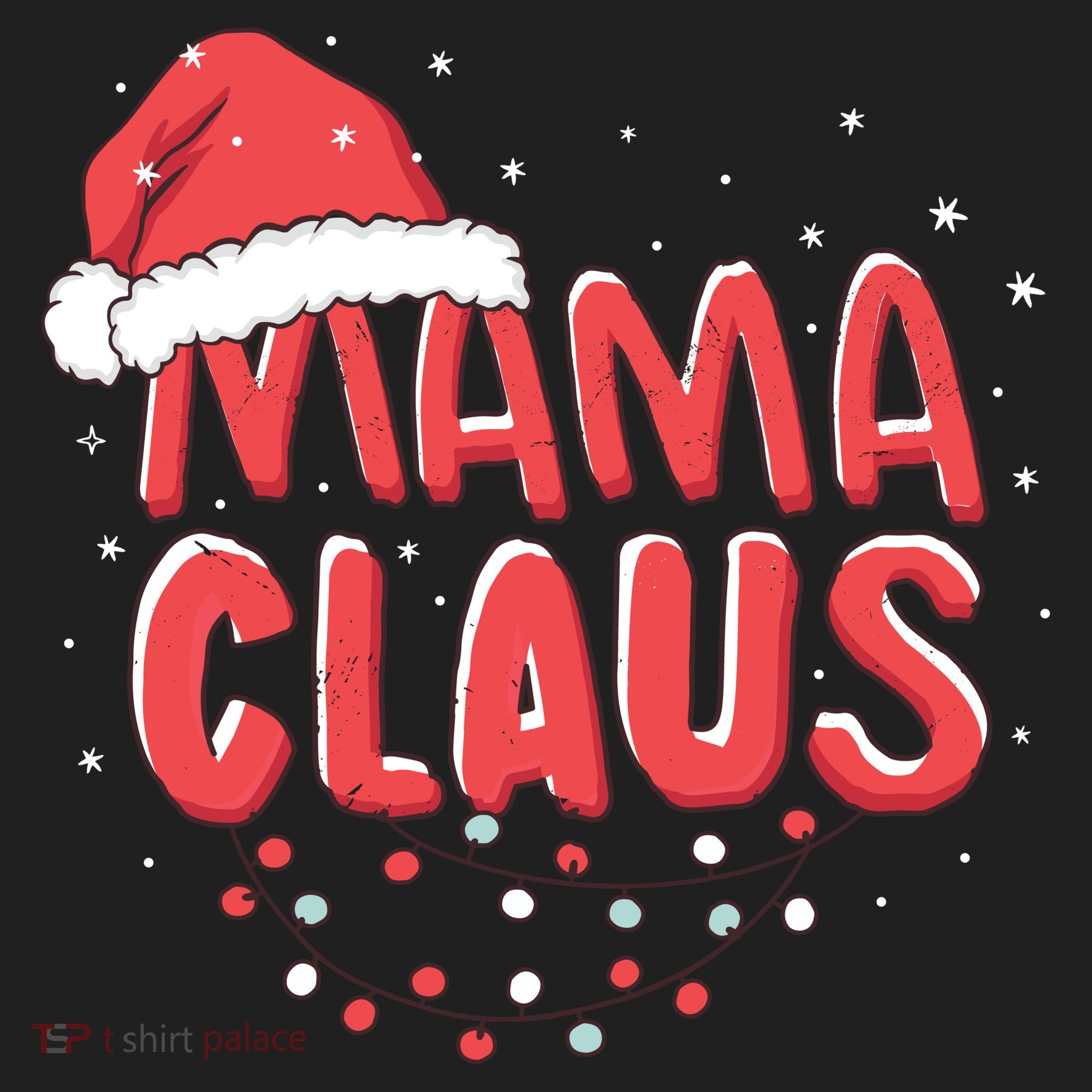 Cute Mama Claus Christmas Lights Hat