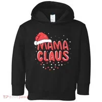 Cute Mama Claus Christmas Lights Toddler Hoodie thumb 0