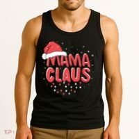 Cute Mama Claus Christmas Lights Tank Top thumb 3