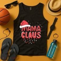 Cute Mama Claus Christmas Lights Tank Top thumb 4