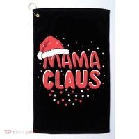 Cute Mama Claus Christmas Lights Golf Towel thumb 0