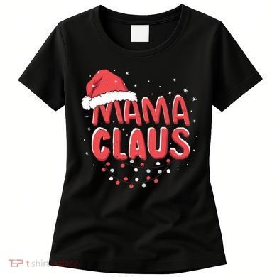 Cute Mama Claus Christmas Lights Women's T-Shirt