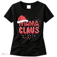 Cute Mama Claus Christmas Lights Women's T-Shirt thumb 0
