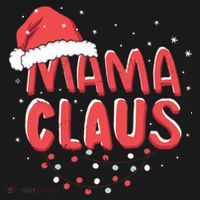 Cute Mama Claus Christmas Lights Women's T-Shirt thumb 6