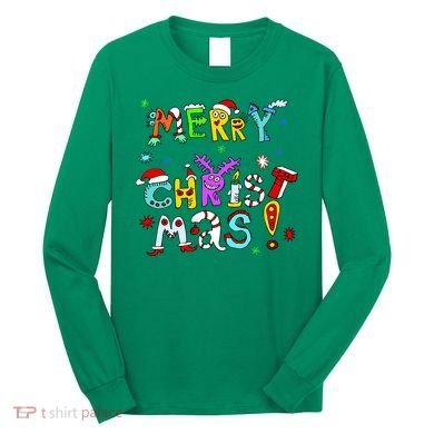 Cute Merry Christmas Long Sleeve Shirt