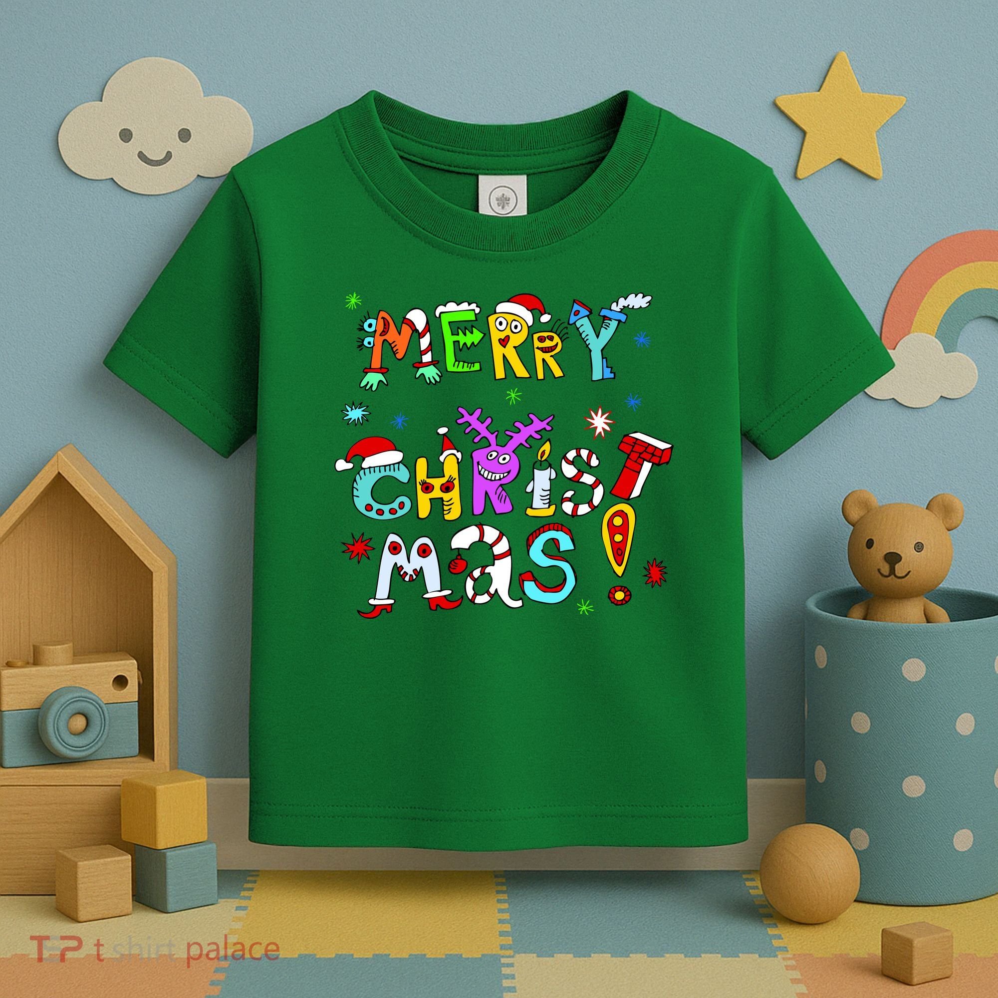 Cute Merry Christmas Toddler T-Shirt