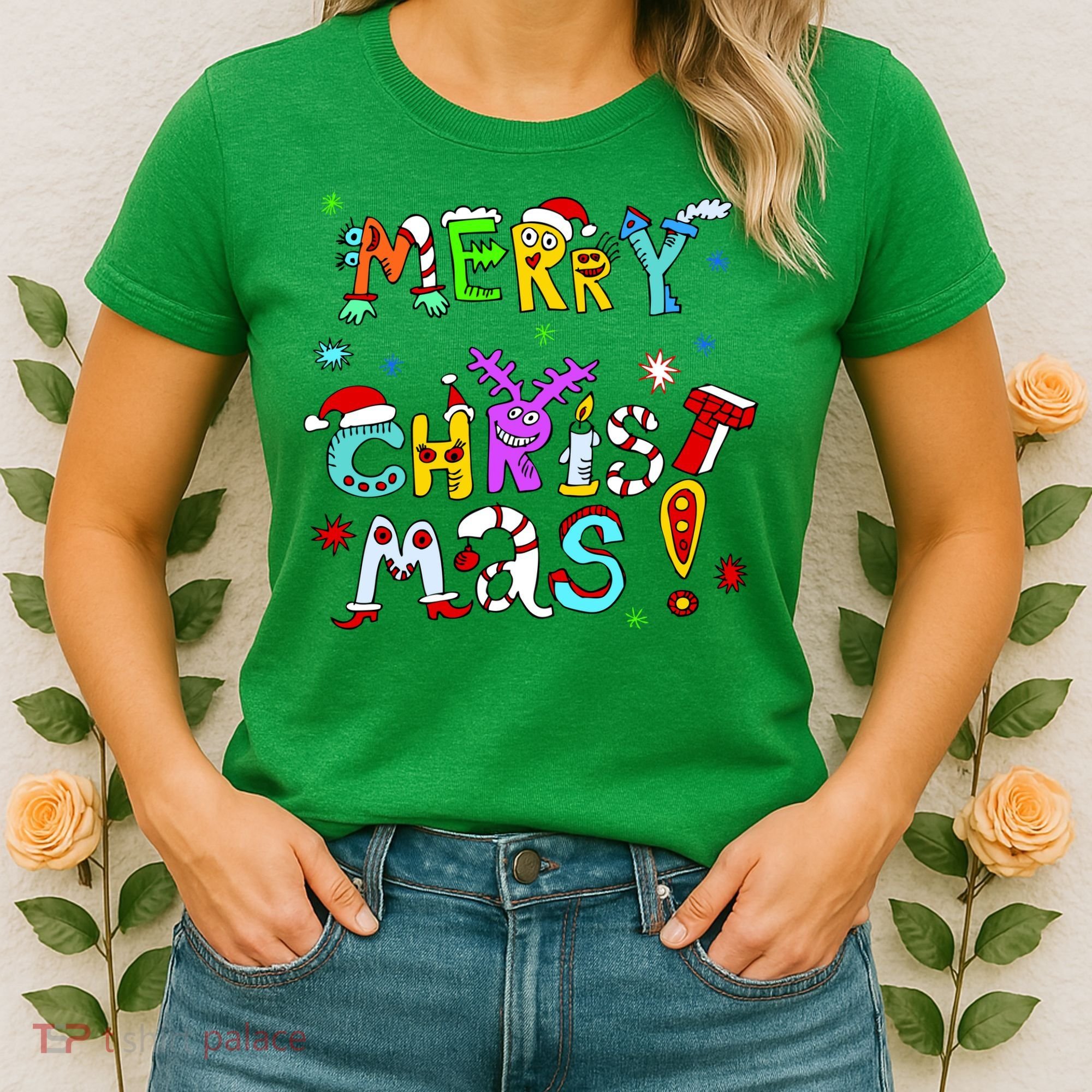Cute Merry Christmas Women's T-Shirt