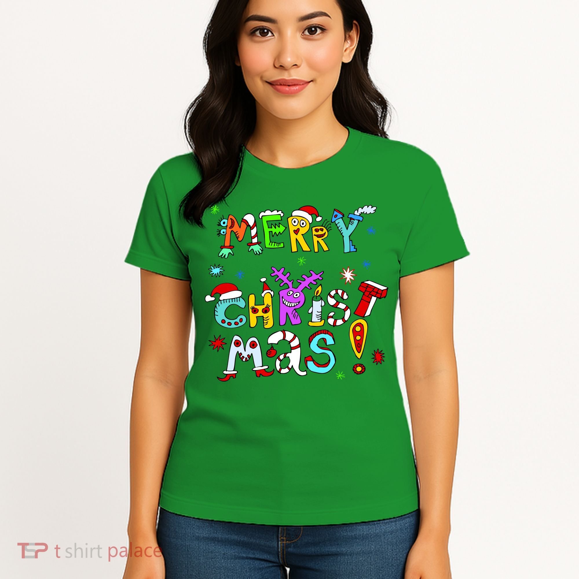 Cute Merry Christmas Women's T-Shirt