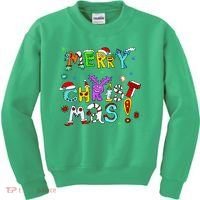 Cute Merry Christmas Kids Sweatshirt thumb 0