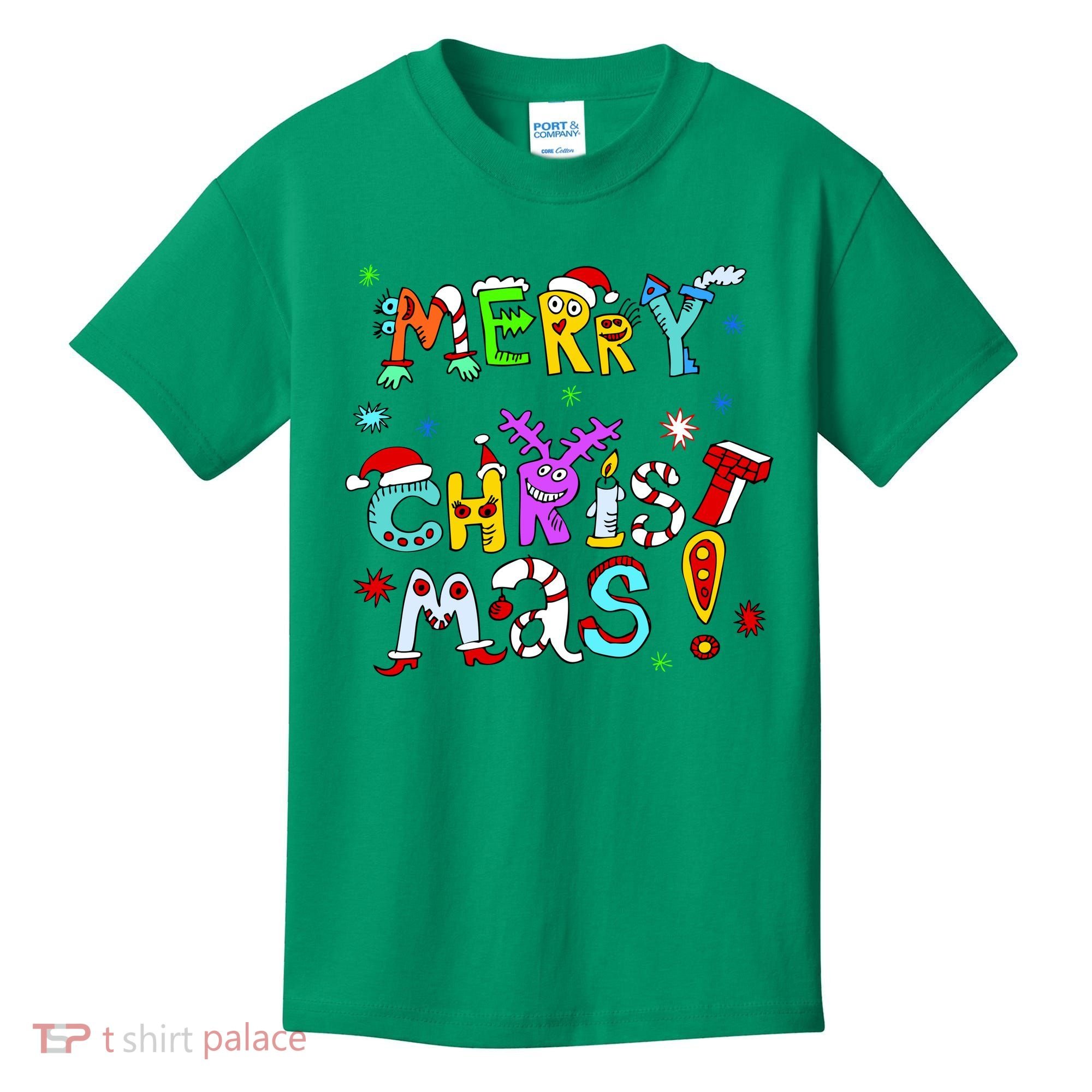 Cute Merry Christmas Kids T-Shirt