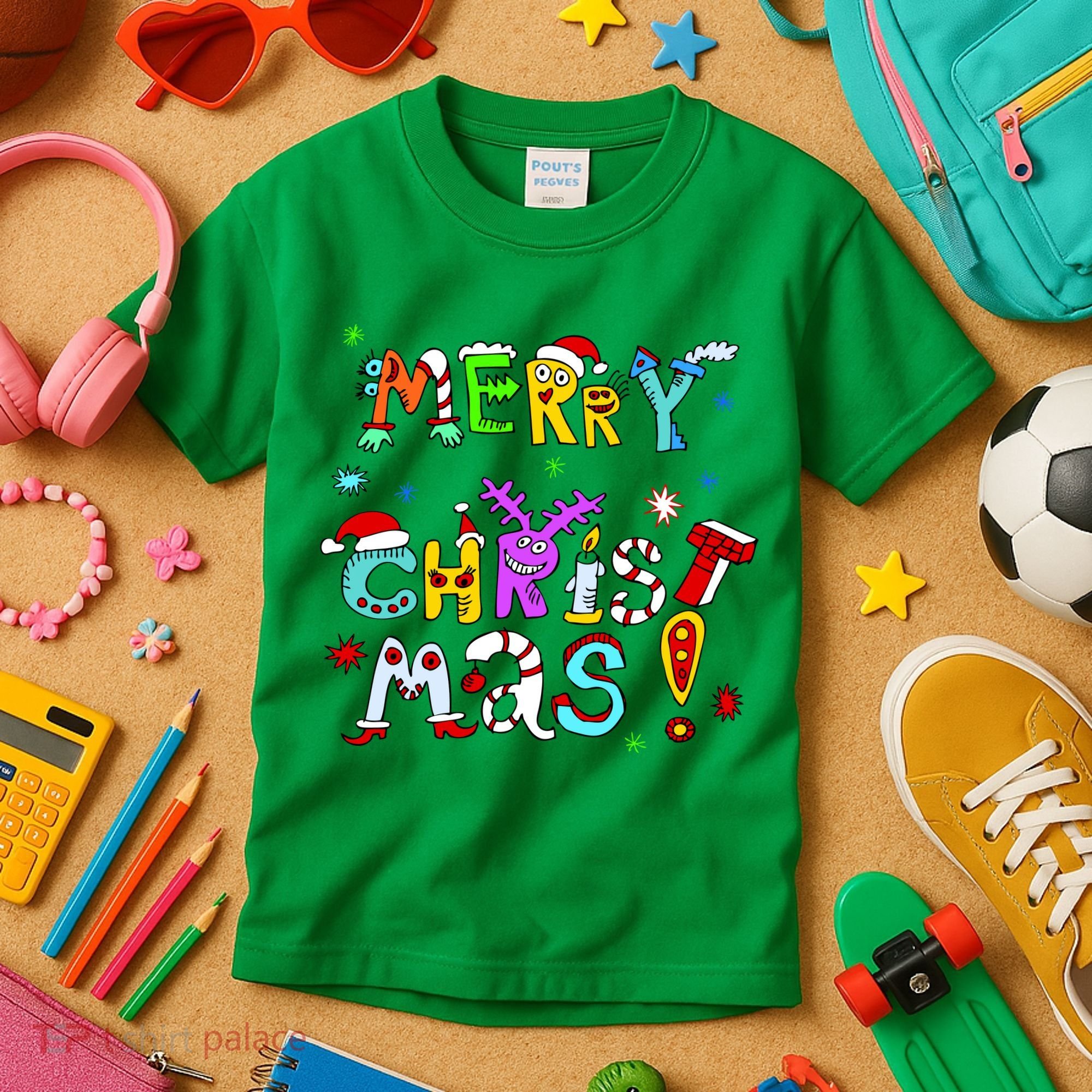 Cute Merry Christmas Kids T-Shirt