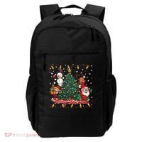 Cute Merry Christmas Graphic Collage Backpack thumb 0