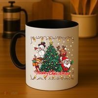Cute Merry Christmas Graphic Collage Coffee Mug thumb 4