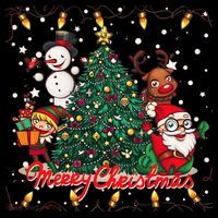 Cute Merry Christmas Graphic Collage Coffee Mug thumb 5