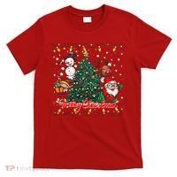 Cute Merry Christmas Graphic Collage T-Shirt thumb 0
