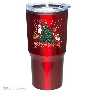 Cute Merry Christmas Graphic Collage Tumbler