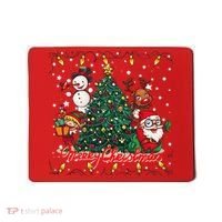 Cute Merry Christmas Graphic Collage Mousepad thumb 0