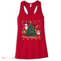 Cute Merry Christmas Graphic Collage Women's Tank Top thumb 0