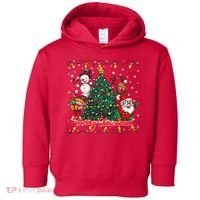 Cute Merry Christmas Graphic Collage Toddler Hoodie thumb 0