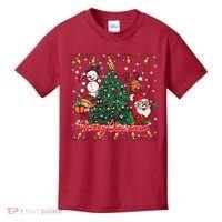 Cute Merry Christmas Graphic Collage Kids T-Shirt thumb 0