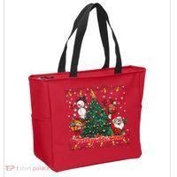 Cute Merry Christmas Graphic Collage Tote Bag thumb 2