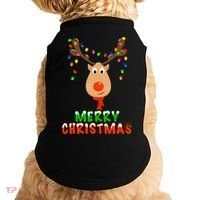 Cute Merry Christmas Reindeer Doggie Tank thumb 0