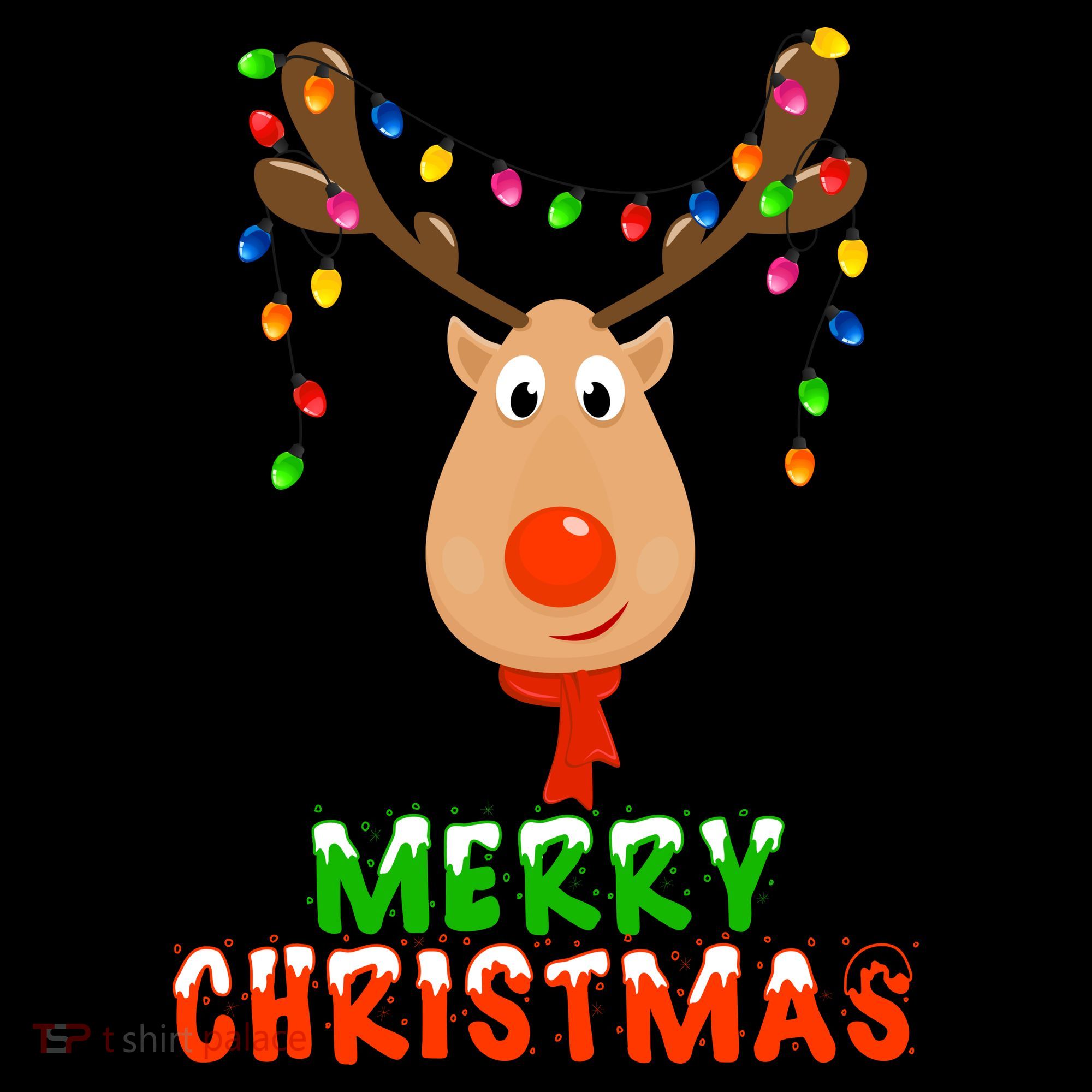 Cute Merry Christmas Reindeer Hoodie