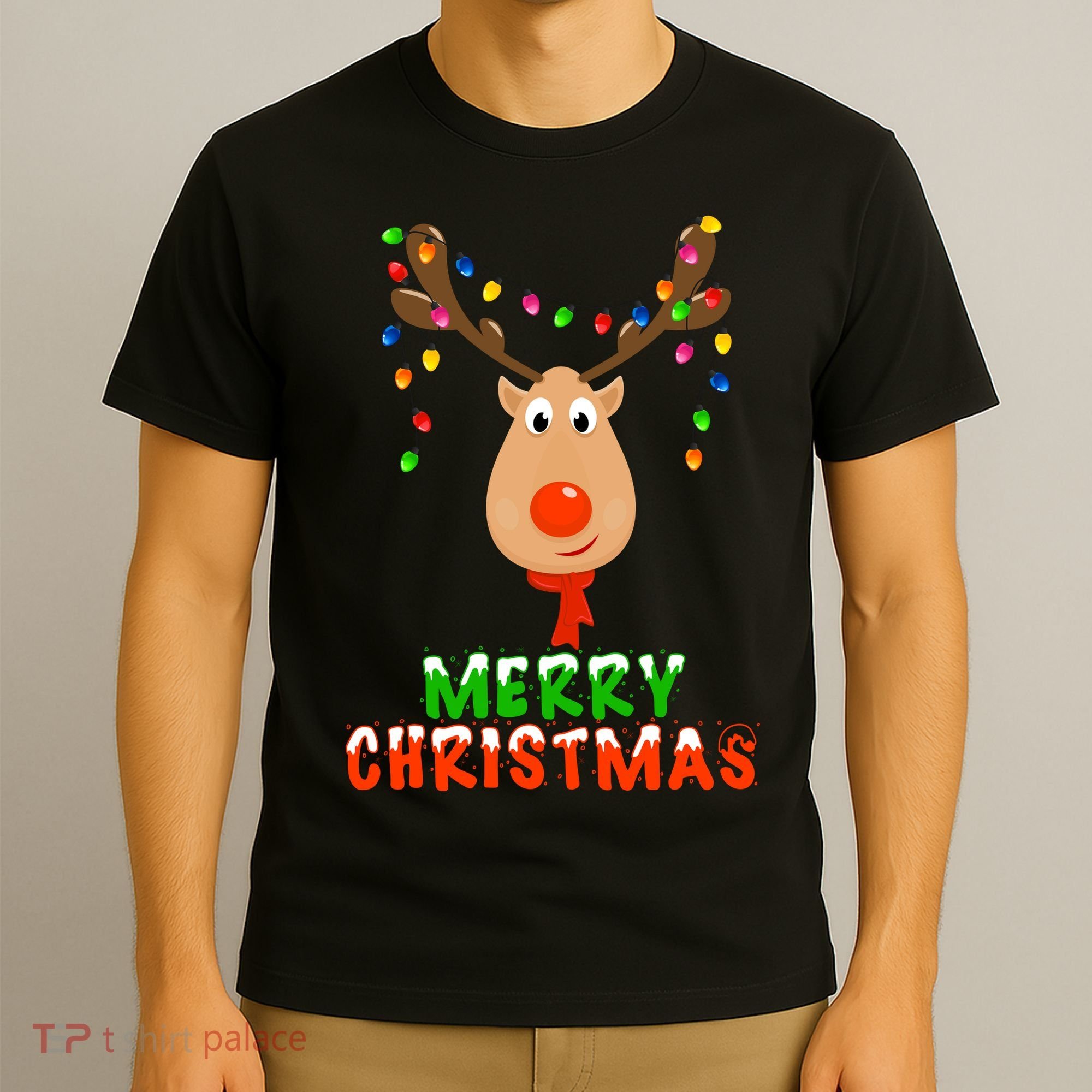 Cute Merry Christmas Reindeer T-Shirt