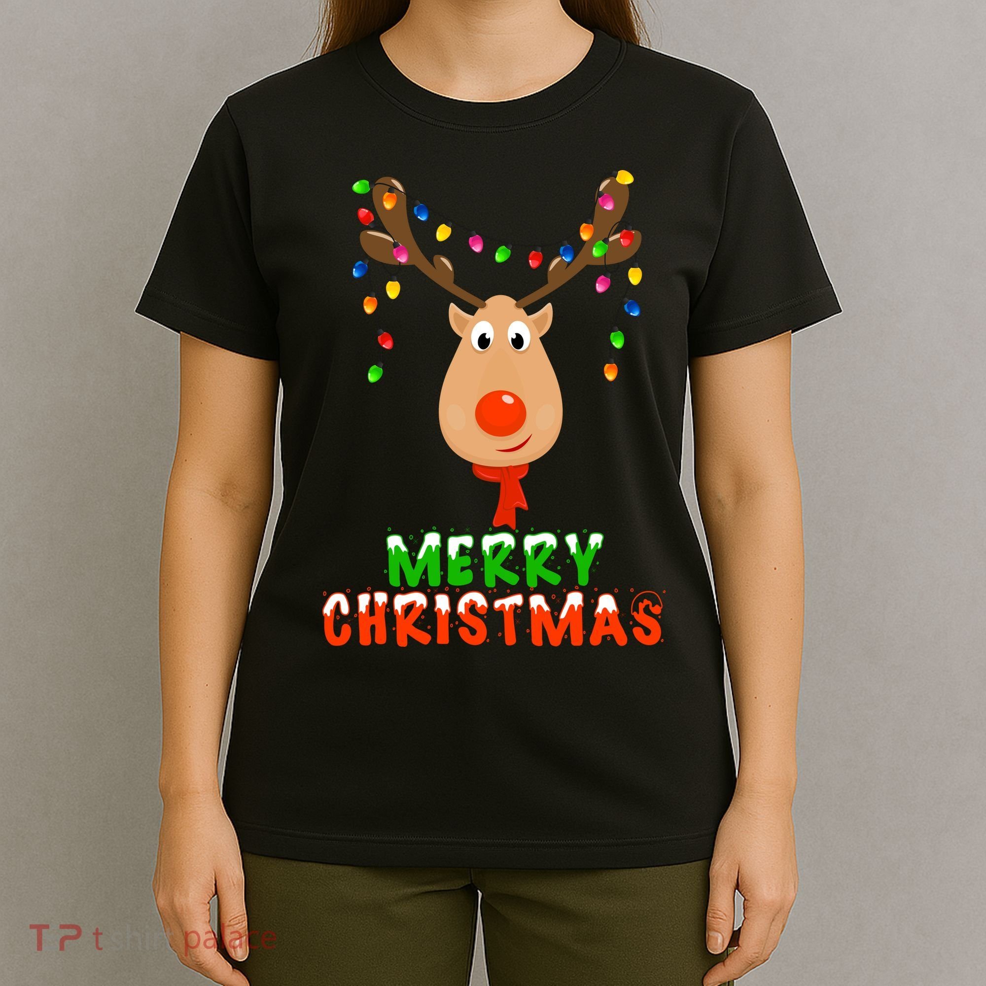 Cute Merry Christmas Reindeer T-Shirt