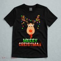 Cute Merry Christmas Reindeer T-Shirt thumb 5