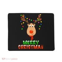 Cute Merry Christmas Reindeer Mousepad thumb 0