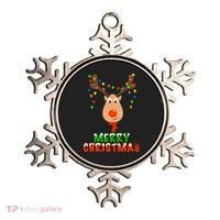 Cute Merry Christmas Reindeer Ornament thumb 0