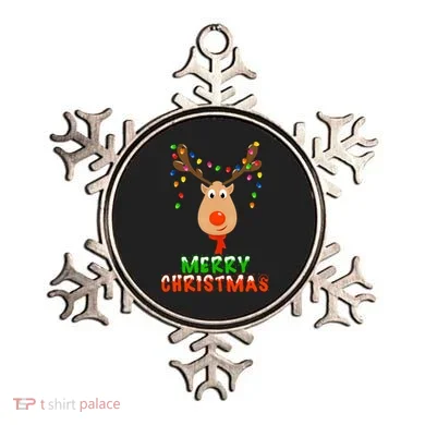 Cute Merry Christmas Reindeer Ornament