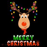 Cute Merry Christmas Reindeer Baby Bodysuit thumb 2