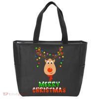 Cute Merry Christmas Reindeer Tote Bag thumb 0