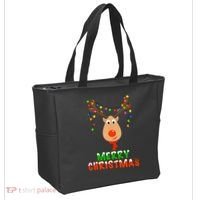Cute Merry Christmas Reindeer Tote Bag thumb 2