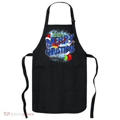 Cute Merry Christmas Word Decoration Apron